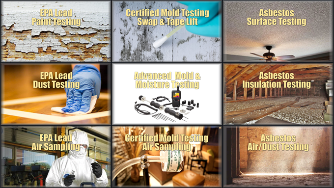 121 PRO EPA certified for lead & asbestos inspections. Properly certified mold inspector